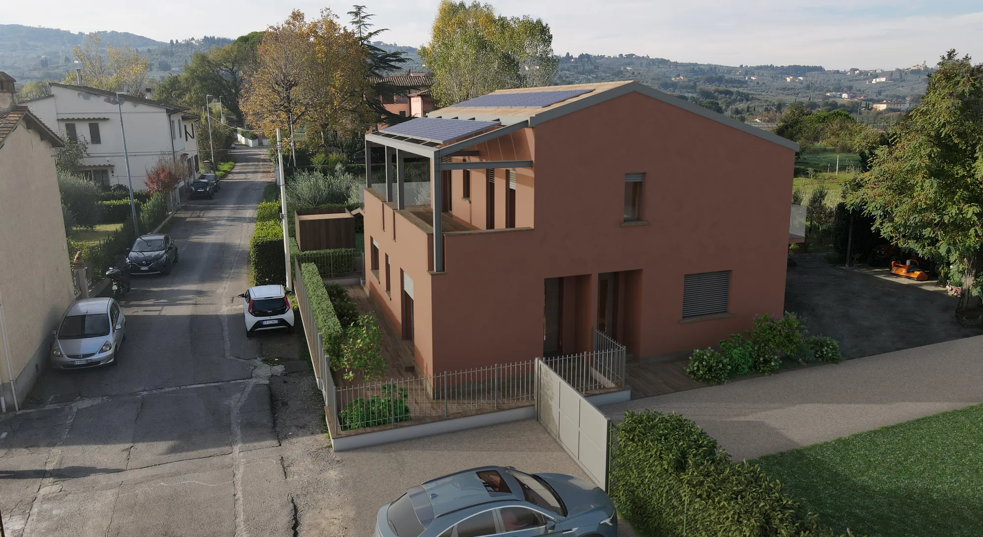 Scandicci, fotoinserimento del progetto di sopraelevazione